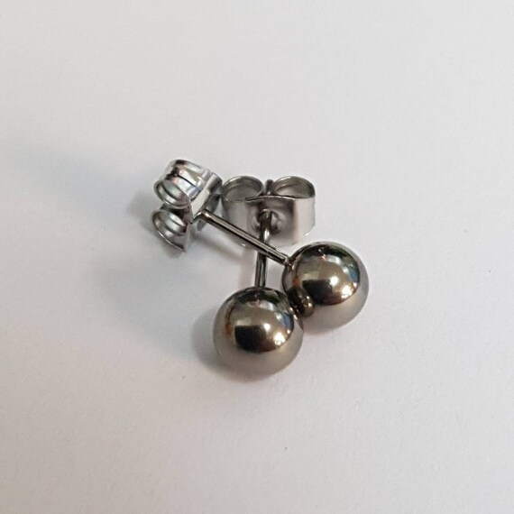 Titanium Stud Earrings for Sensitive Ears Etsy