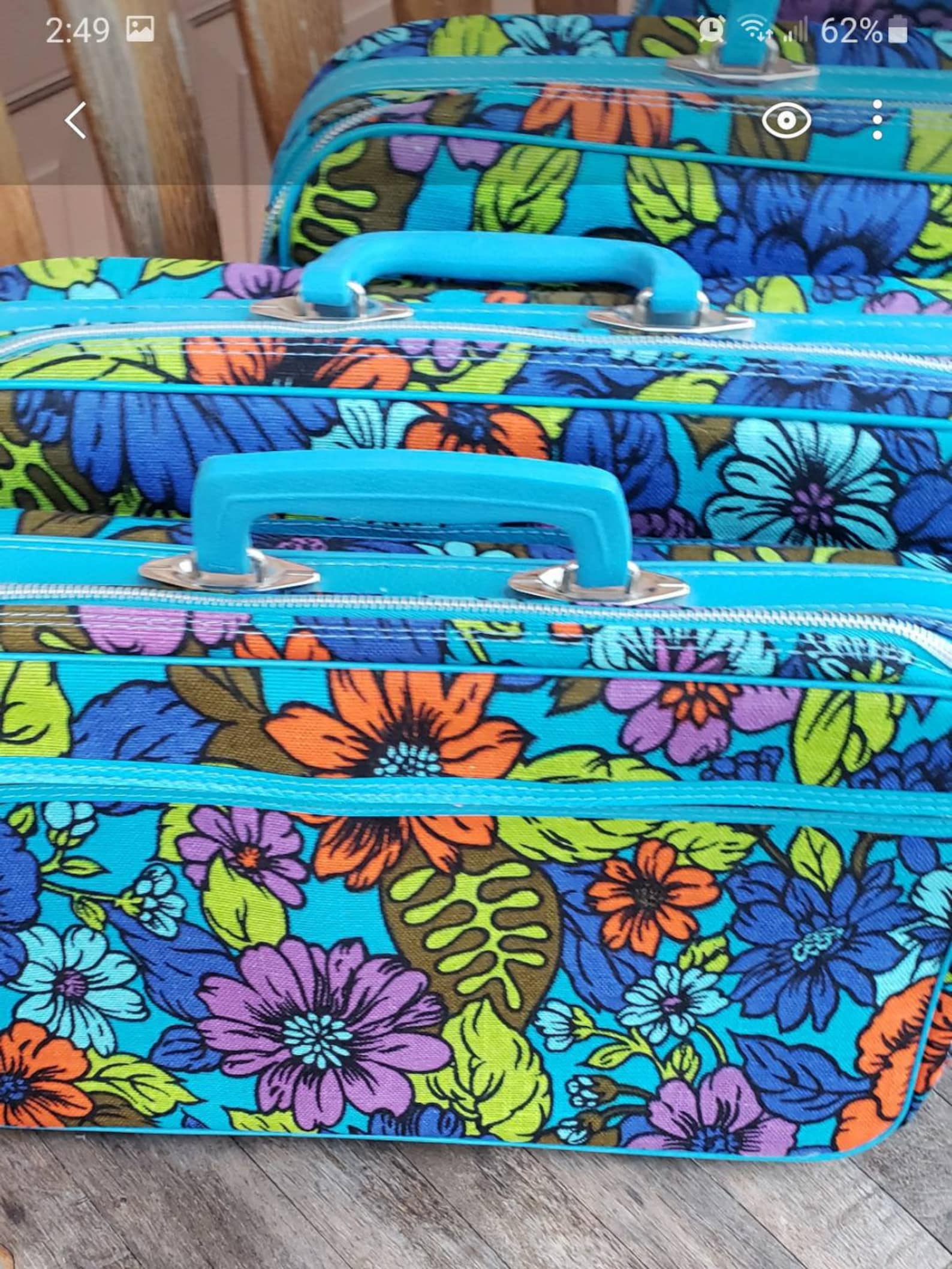 Vintage Luggage Set Etsy