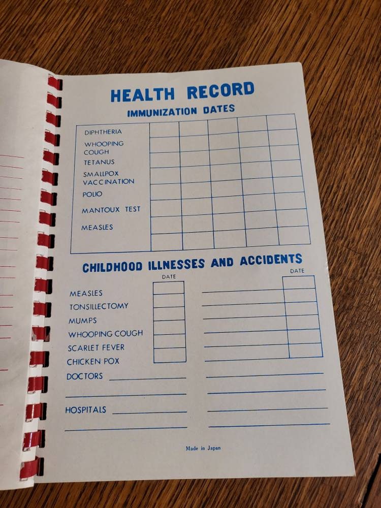 Vintage school years book perfect keepsake also pockets to put etsy