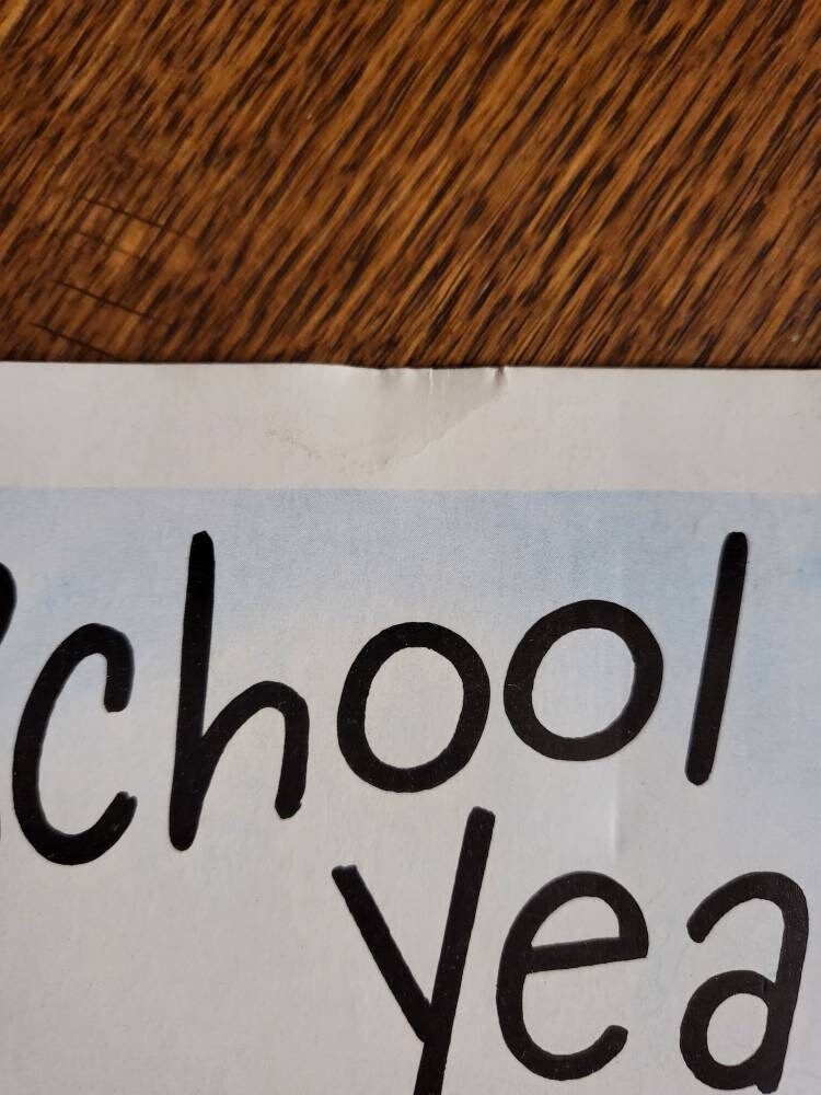 Vintage school years book perfect keepsake also pockets to put etsy