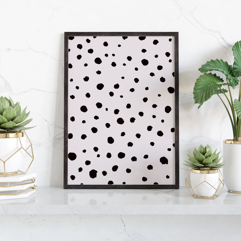 Abstract Art Print Dot Wall Art Printable Instant Download | Etsy