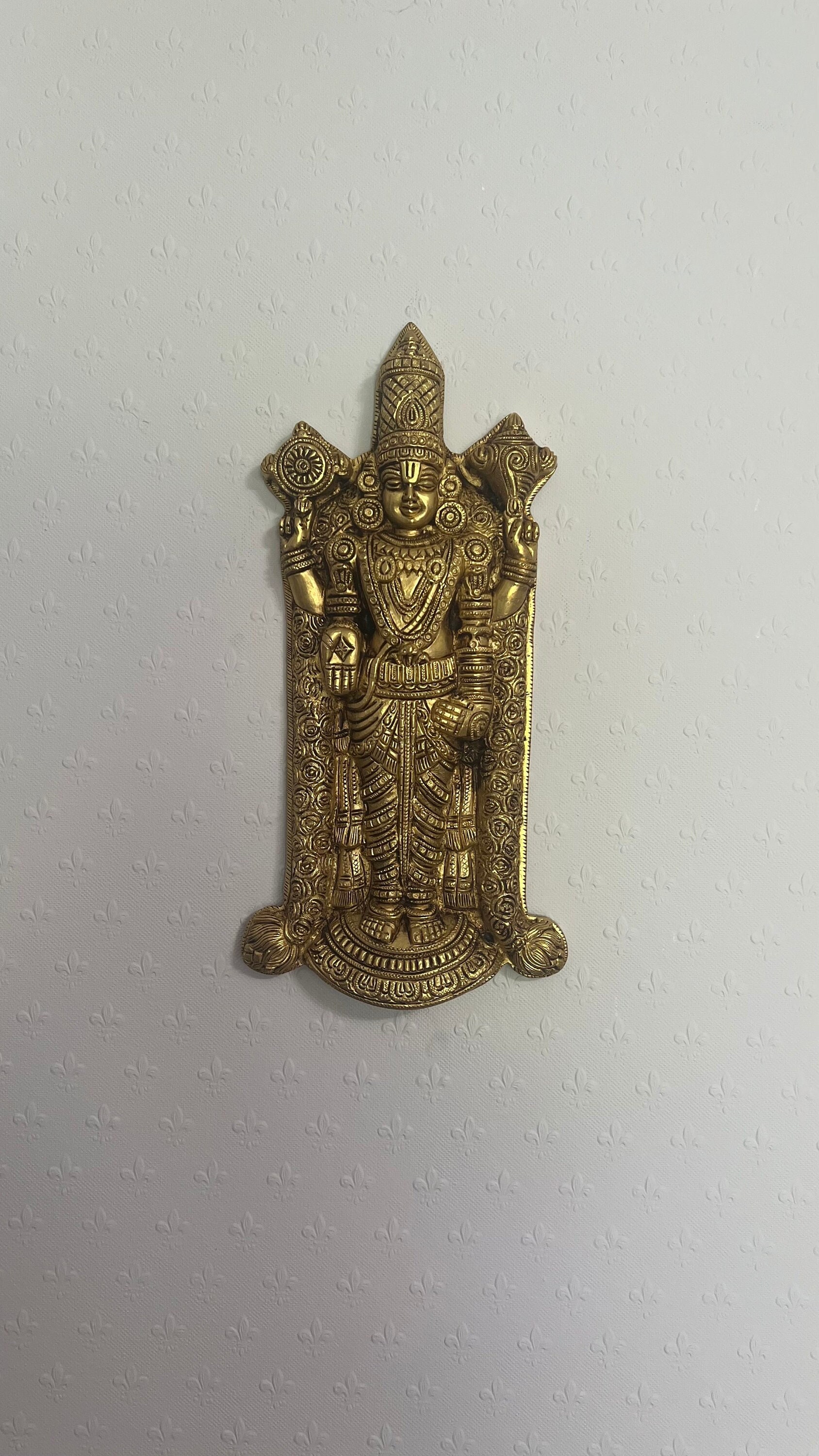 真鍮製インディアン装飾 - ヴェンカテシュワラ卿/バラジ壁掛け - Etsy 日本