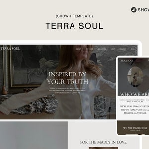 Showit Website Template, Editorial Website Template, Showit Website Template Photographer, Minimal Website Template, Modern Website Template