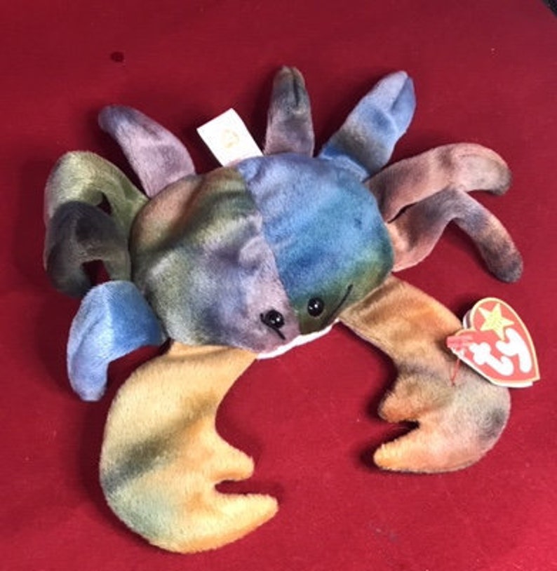 Claude the crab Beanie Baby Etsy