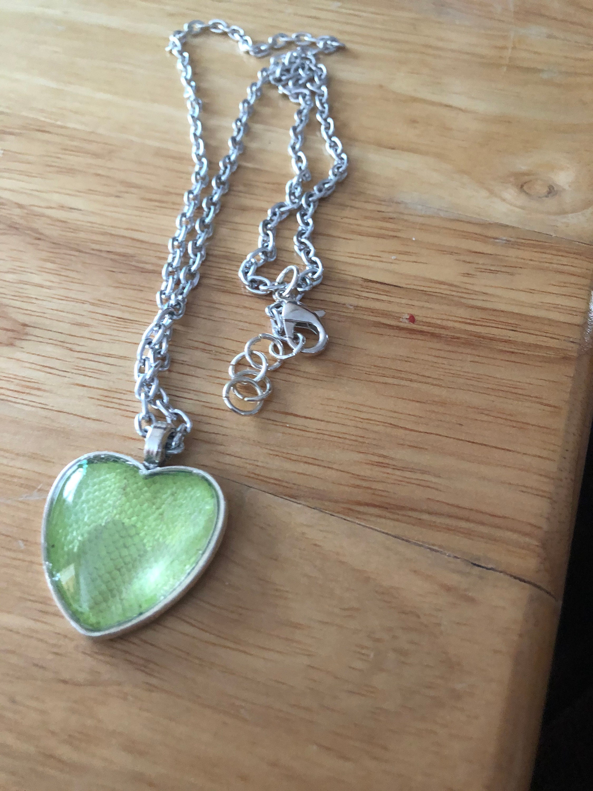 Snake shed necklace Etsy