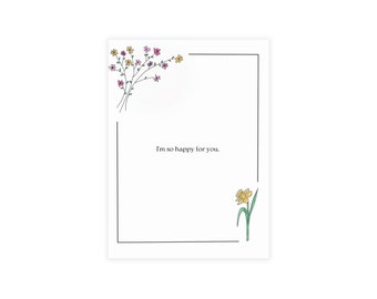 I'm so happy for you greeting card 10 CARD BUNDLE