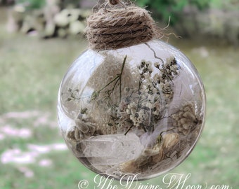 Boho Witch Ball Angelic Blessings - Witch Decor - Home Blessing - Angelic Blessings - Enhances Love & Light - Purity - Spell Ball