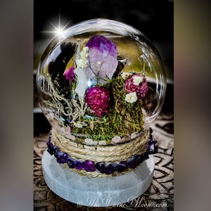 Amethyst Crystal Ball Globe - Witch ball - Home Blessing Ball - Home Protection Ball - Protection From Evil & Negativity - Warding - Spell