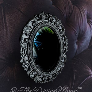 Specchio antico vintage per divinazione - Divinazione - Psichico - Divinazione - Strumento per divinazione, regalo per strega - Regalo per strega - Regalo vintage - Divino