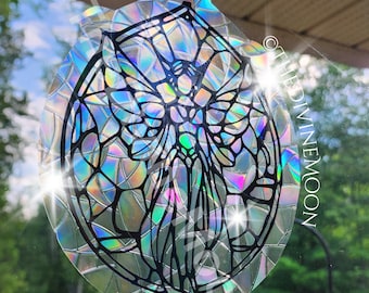 Fairy Celestial Sun Catcher Window Sticker / Rainbow Maker - Stick On Window Decal