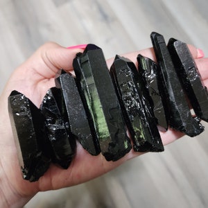 Natural Black Obsidian, Crystal Wand Point, Obelisk, Spiritual, Meditation Energy, Gemstone, Hexagonal Tower, Home Decor, Crystal Gift