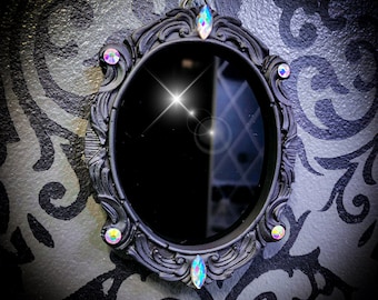 Antique Vintage Scrying Mirror - Fortune Telling - Psychic - Divination - Scrying Tool, Gift for Witch - Witchy Gift - Vintage Gift - Divine