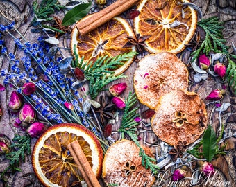 Super Fragrant Intentions Simmer Pot - Yule Holiday - Home Blessing -Set Intentions Ritual - Manifesting - Witches Brew Ritual - Cauldron