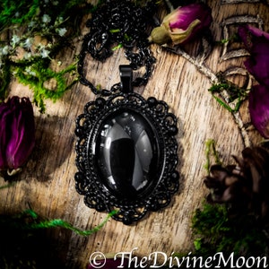 Collana con specchio antico vintage per divinazione - Divinazione - Psichico - Divinazione - Strumento per divinazione - Regalo - Regalo di stregoneria - Regalo vintage - Divino