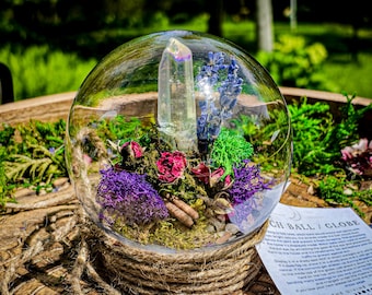 Crystal Equinox Witch Ball Globe - Home Blessing- Home Protection Ball - Protection From Evil & Negativity - Warding - Spell Ball
