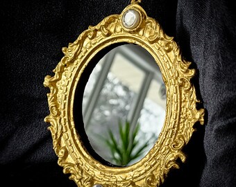 Antique Vintage Scrying Mirror - Fortune Telling - Psychic - Divination - Scrying Tool, Gift for Witch - Witchy Gift - Vintage Gift - Divine