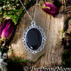 NEW Silver Antique Vintage Scrying Mirror Necklace - Fortune Telling - Psychic - Divination - Scrying Tool - Witchy Gift - Vintage Gift
