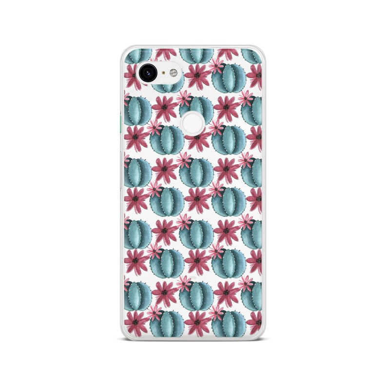 Cactus iPhone 11 Pro Case Silicone iPhone 11 Case Floral iPhone Xs Case Clear iPhone 11 Pro Max Case iPhone Xr iPhone 8 Plus Case GC0111