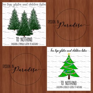 DOS copas de árbol brillan y los niños escuchan archivos, png, árbol dibujado a mano, niños, maestro, deseos de vacaciones, divertido, signo, camisa, máscara, manta