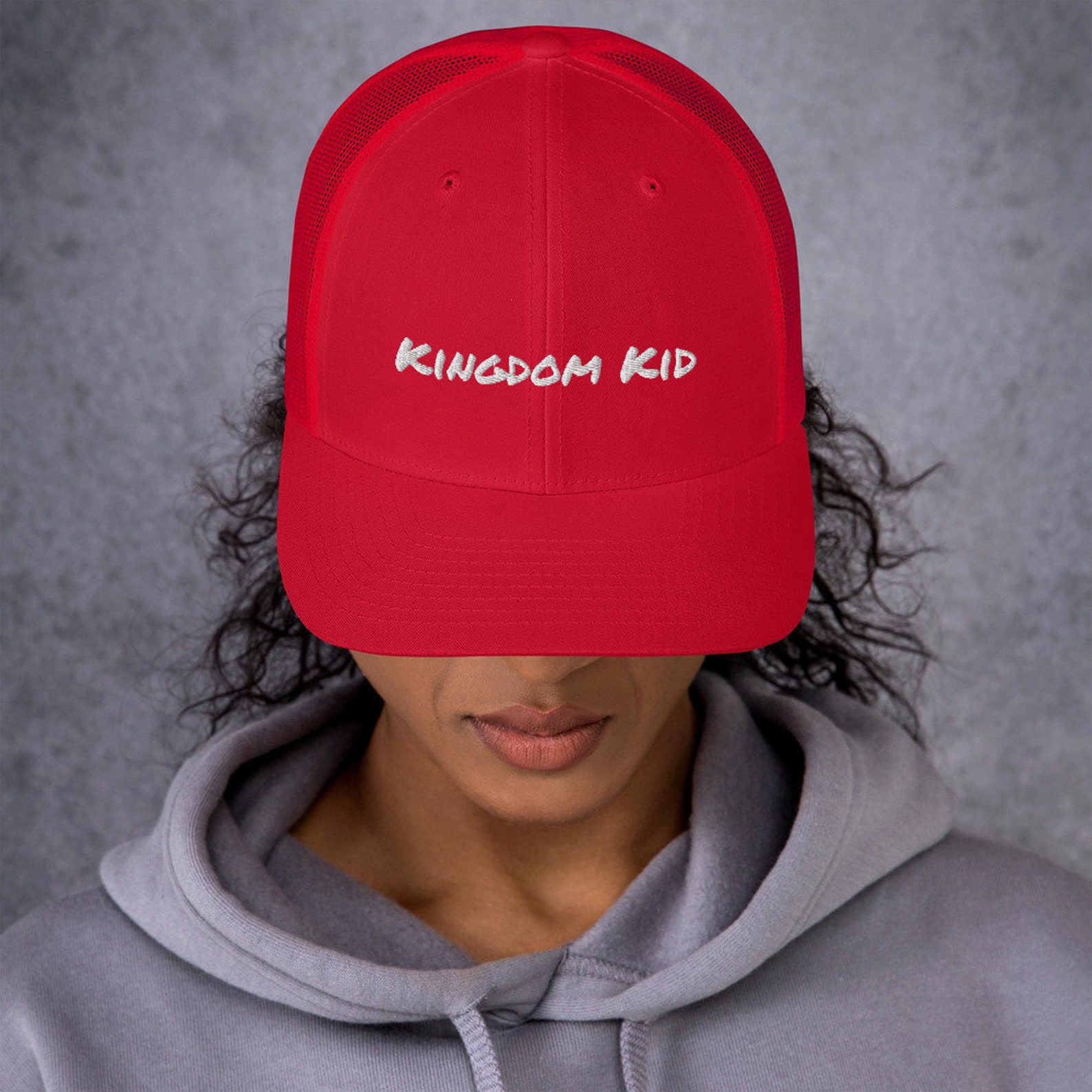 Kingdom Kid Trucker Cap unisex christian hats catholic Etsy
