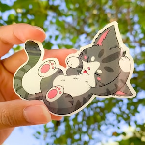 Cat Sticker | Gray Kitten Vinyl Sticker