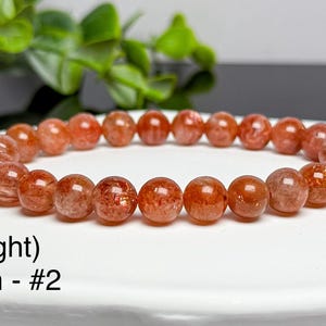 Auffällige 7mm 8mm Arusha Sonnenstein Armbänder LIGHT - 7mm (#2)