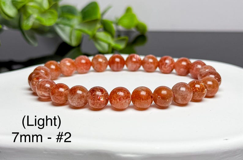 Auffällige 7mm 8mm Arusha Sonnenstein Armbänder LIGHT - 7mm (#2)