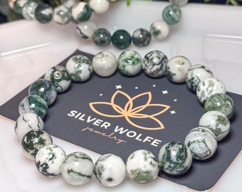 Natürliche Baumachat Armband | Heilender Kristallschmuck
