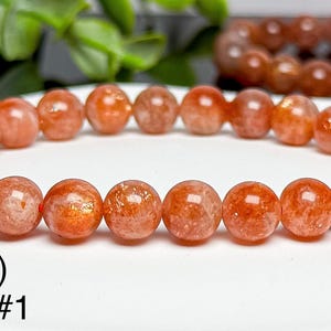 Auffällige 7mm 8mm Arusha Sonnenstein Armbänder LIGHT - 7mm (#1)