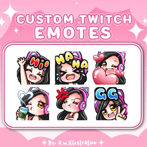 Emotes PERSONALIZADOS para Twitch, Discord e Youtube | Comissão de Emotes | Emojis e adesivos personalizados | Emotes e design de logotipo