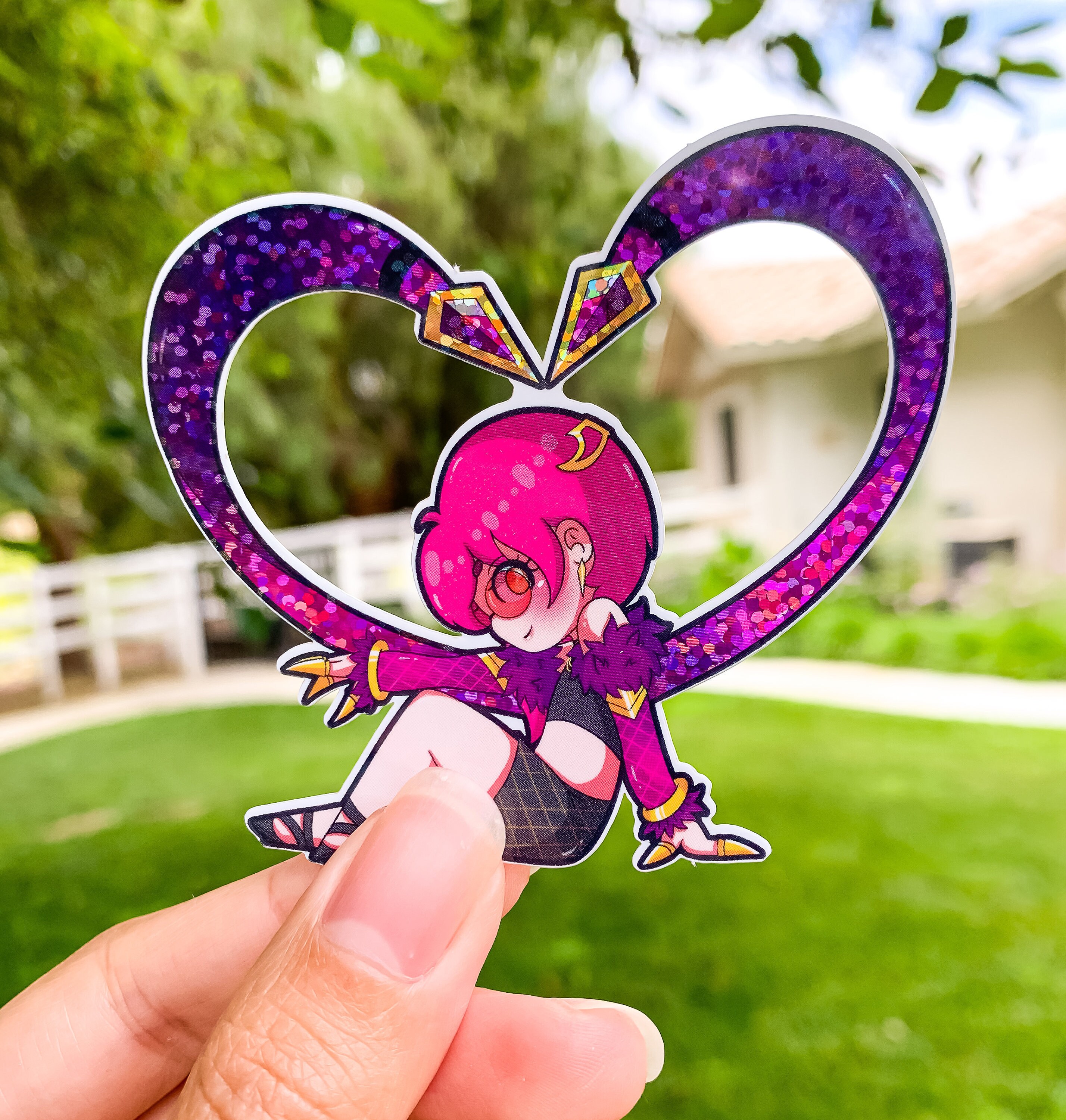 Evelynn K/DA Glitter Vinyl Sticker | League of Legends