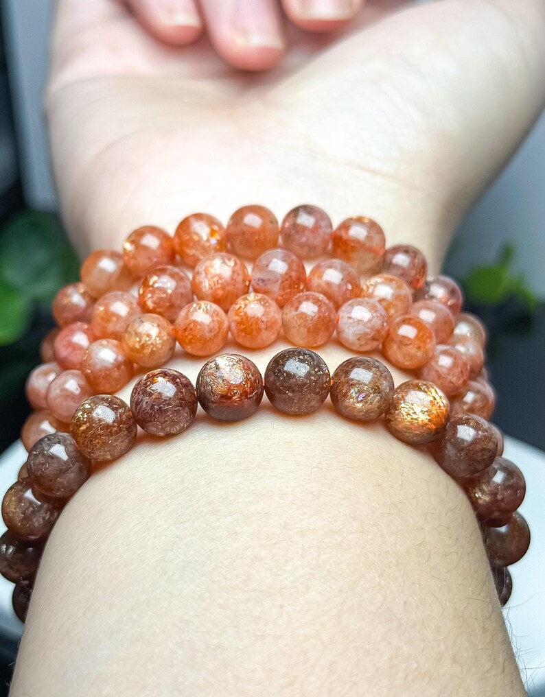 Auffällige 7mm 8mm Arusha Sonnenstein Armbänder Bild 13
