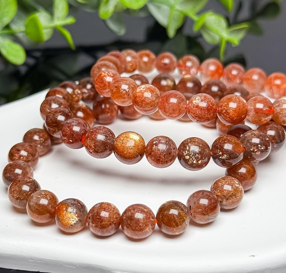 Flashy 7mm 8mm Arusha Sunstone Bracelets