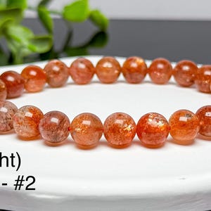 Auffällige 7mm 8mm Arusha Sonnenstein Armbänder LIGHT - 8mm (#2)