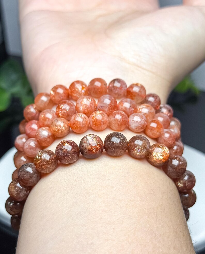 Auffällige 7mm 8mm Arusha Sonnenstein Armbänder Bild 12