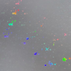 Holographic Foil Laminating Sheets Film | Star Pattern (Custom Sizes)
