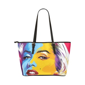 Marilyn Monroe Leather Tote Bag for Women