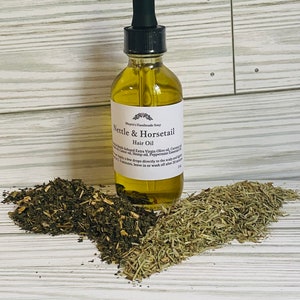 Nettle & Horsetail Hair oil, infused oil, 100% natural.