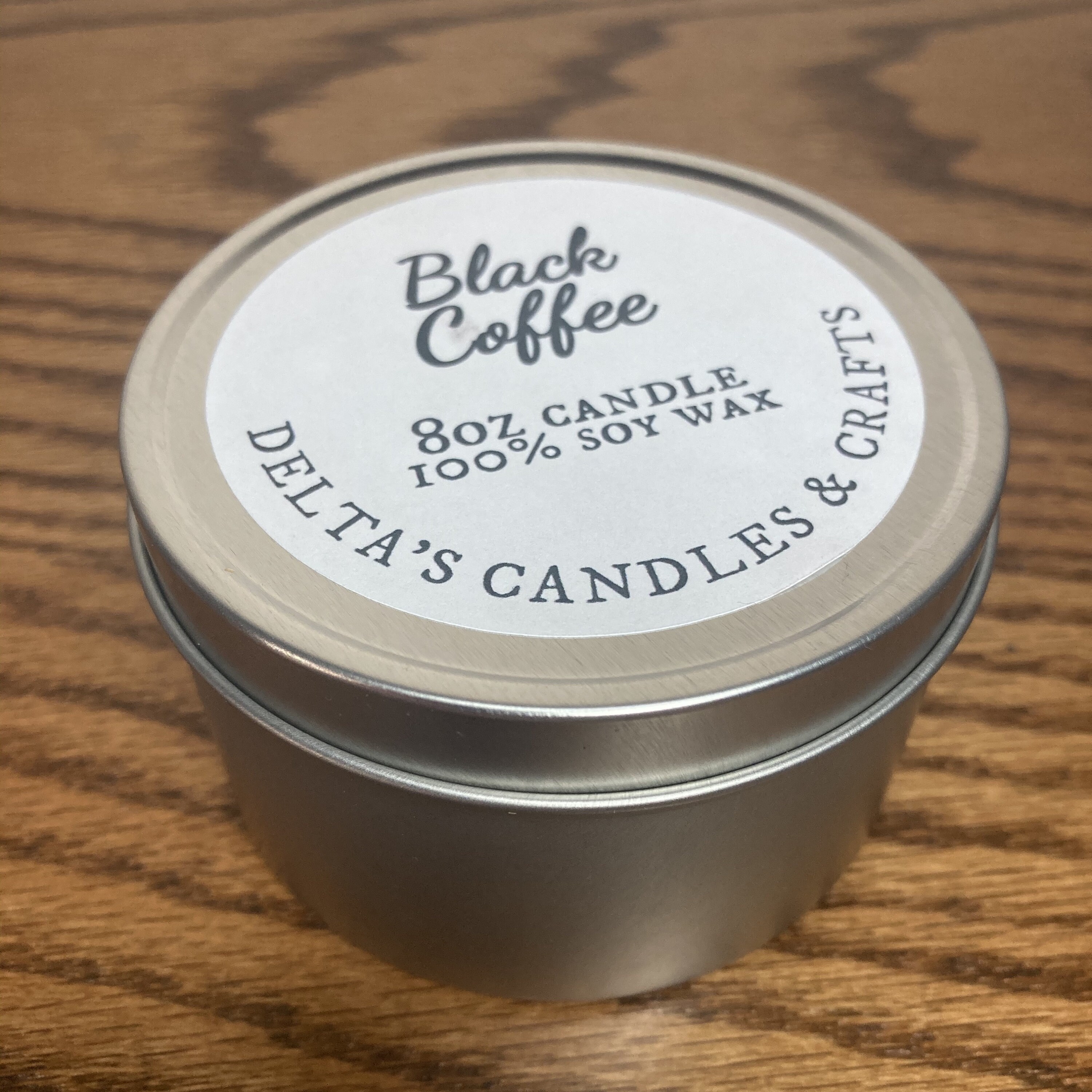 8oz Custom Candle Metal Tin Etsy