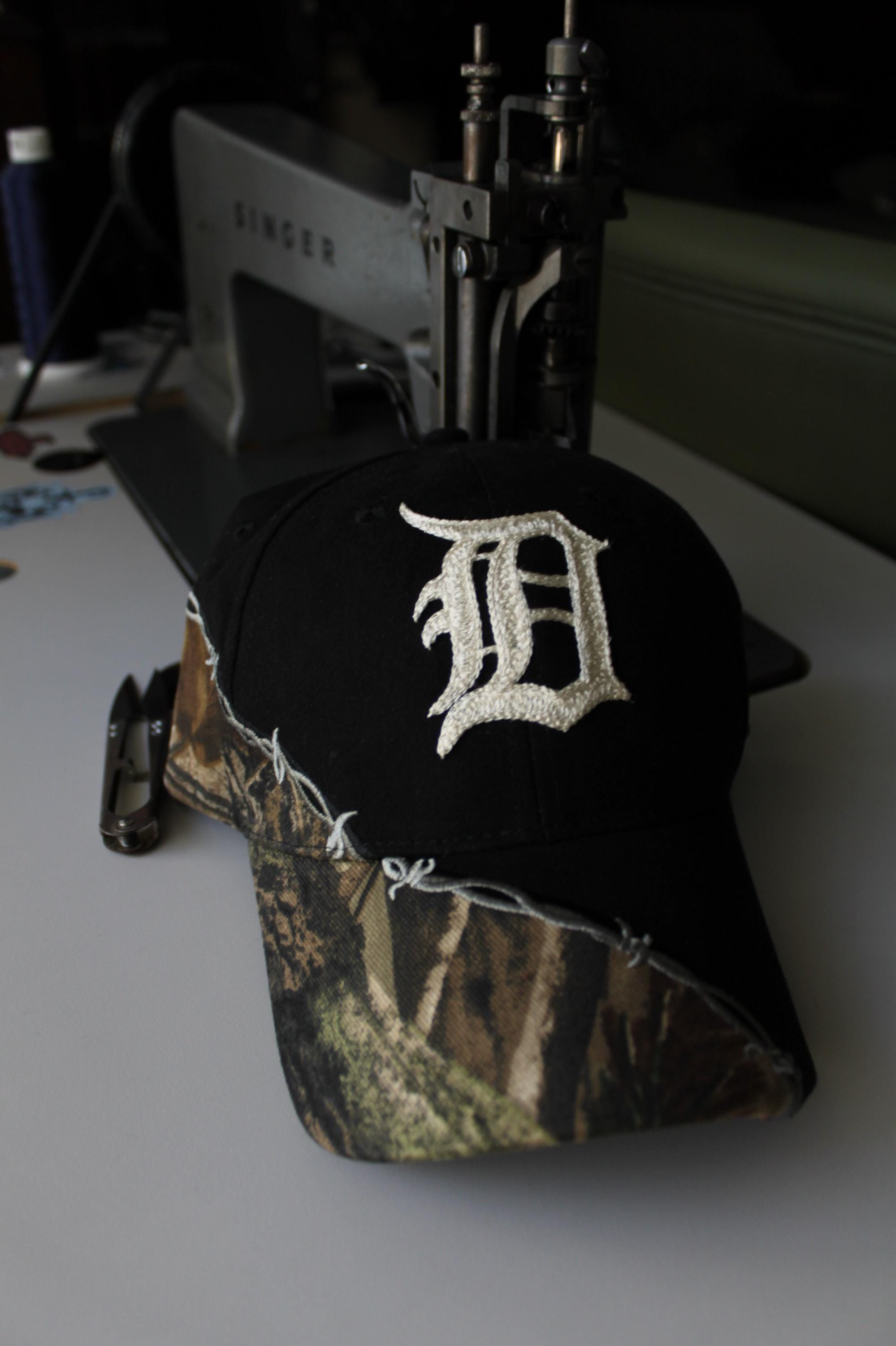 Barbed Wire Camo Custom Embroidered Hat - Etsy Barbed Wire Camo Custom Embroidered Hat - Etsy