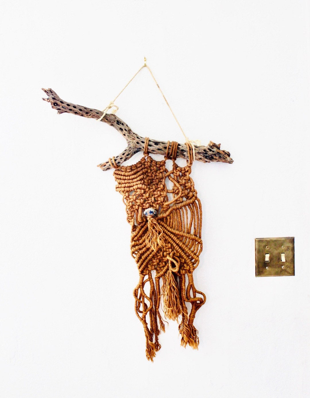 Vintage Macramé Wall Hanging Vintage Knotted Wall Hanging Vintage Wall