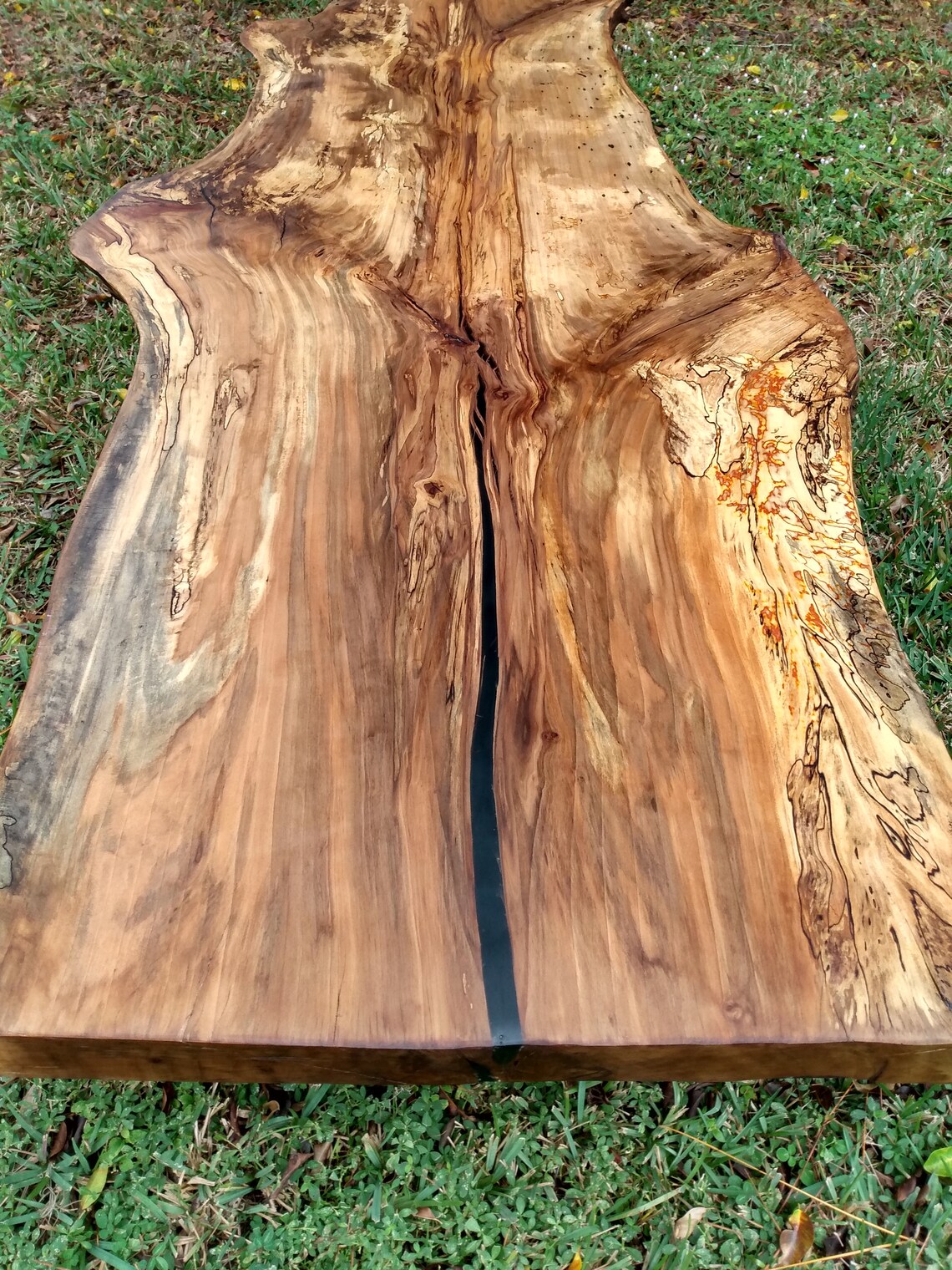 Live Edge Sweet Gum Wood Table Etsy