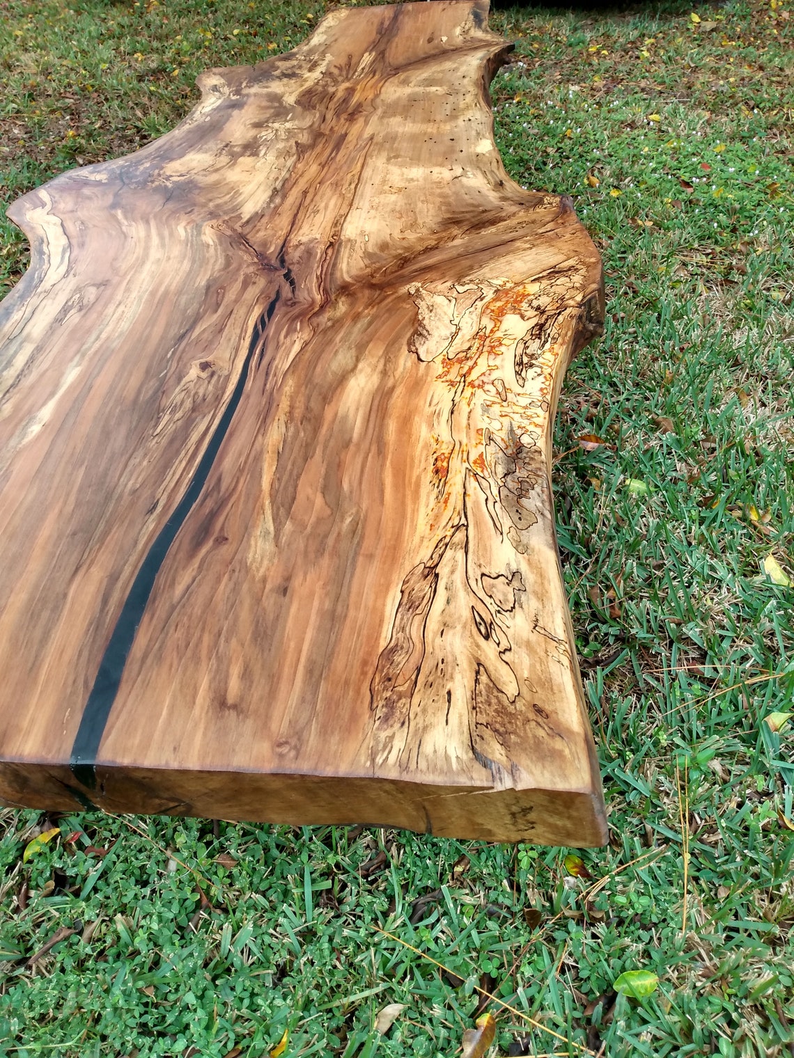 Live Edge Sweet Gum Wood Table Etsy