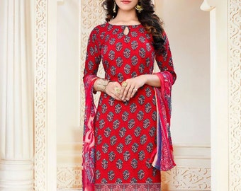Pakistani//Indian Asian Stitch Shalwar Kameez 3 piece Designer Lawn Suit Replica