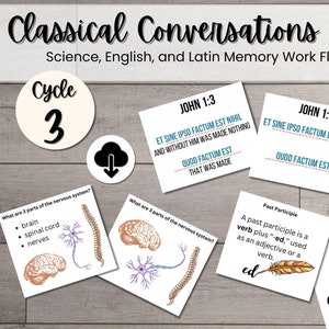 CC Cycle 3 Science Englisch & Latein Erinnerung Memory Master Karten, Unterwegs Reisen, klassische Konversationen Grundlagen Digitaler Download PDF