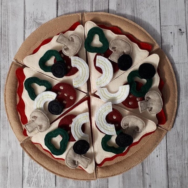 Imagination Play Felt Food Pizza