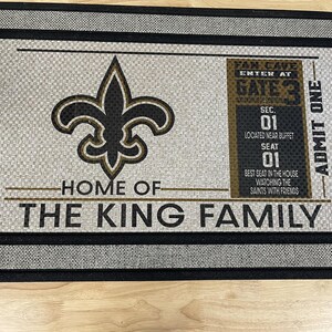 Fußball Fußmatte, personalisierte Fußmatte, Abschlussgeschenk, individuelle Willkommensmatte für die Familie, Hochzeitsgeschenk, Nachname Fußmatte, Housewarming Fußmatte