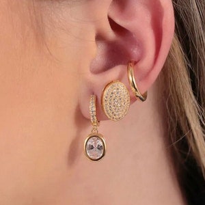 Ear Cuff | Ear Wrap | Gold Ear Cuffs |  18k Gold Plated. Fake conch piercing - EarCuff