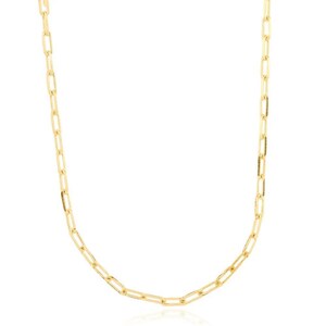 Gold Link Choker, 18 Gold Plated, Hypoallergenic, Gold Link Chain Necklace for Women. Mother’s Day gift