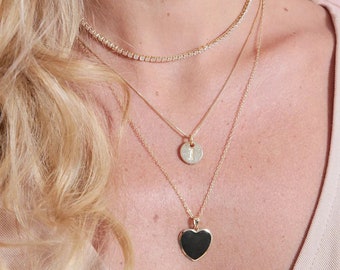 Heart Pendant Necklace Plated in 18k Gold | Nickel Free Jewelry | Hypoallergenic | Gift for Her